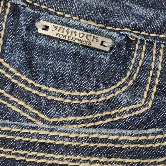 NWOT Women's Rerock EXPRESS Barely Boot Y2K Flare Western Low Rise Jeans Sz 12S - Picture 7 of 13